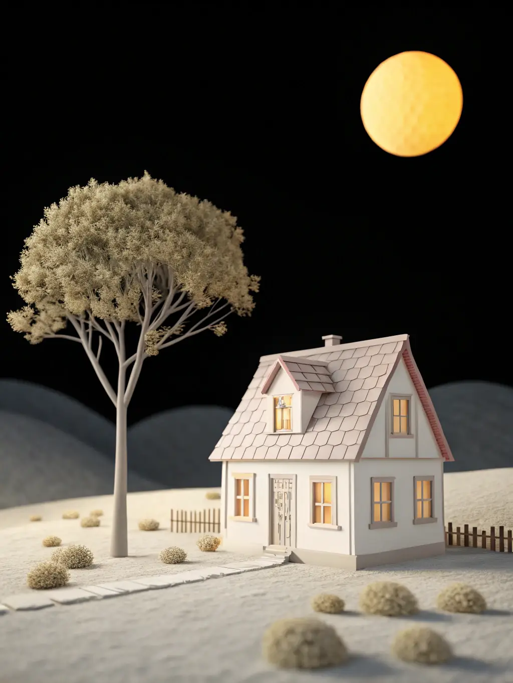 A cozy tiny home with solar panels and a lush garden, illustrating sustainable tiny living. The image should convey a sense of comfort, efficiency, and environmental consciousness.