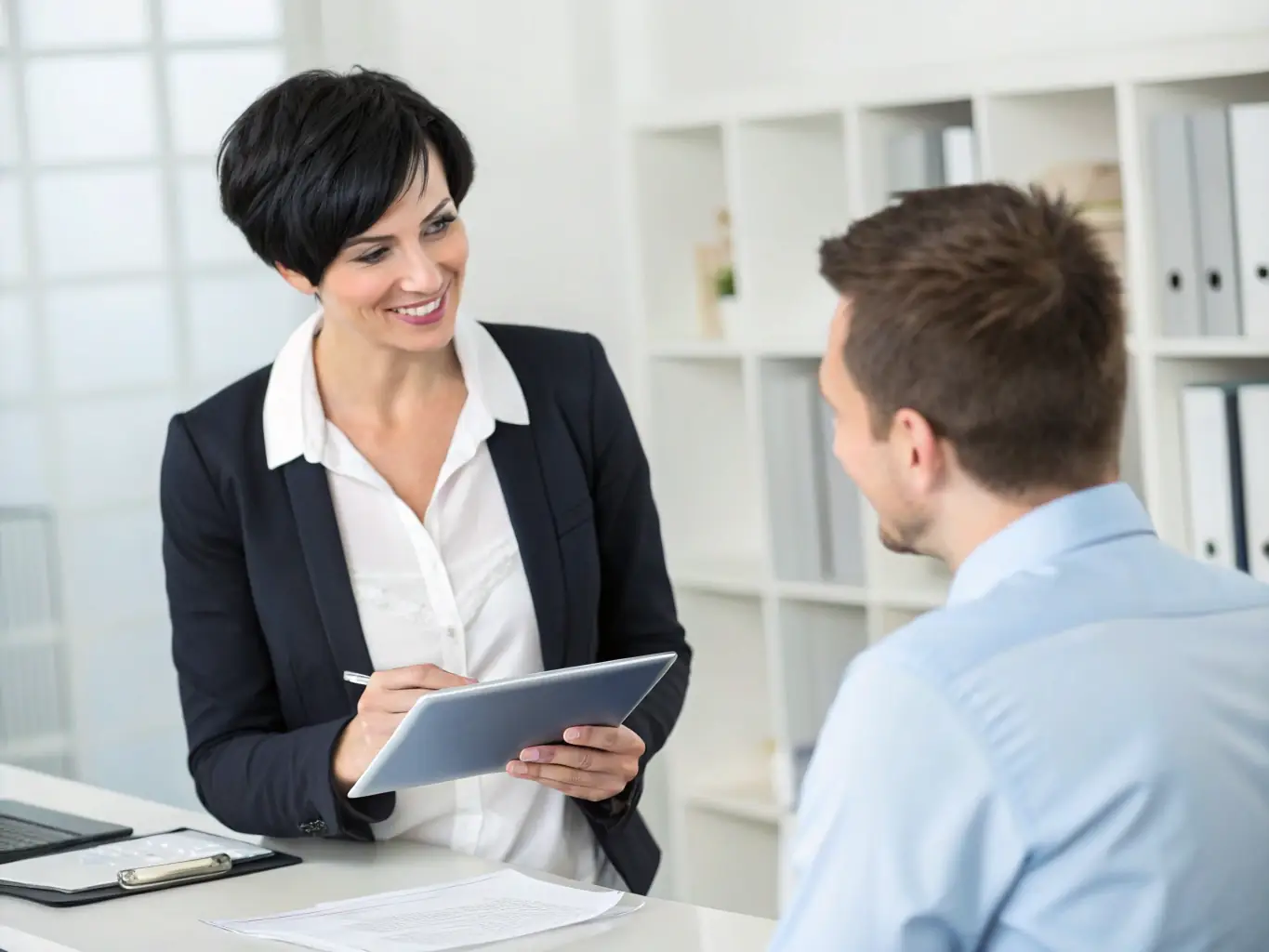 An expert Little Home Loans team member providing guidance on modular house financing, showcasing expertise.