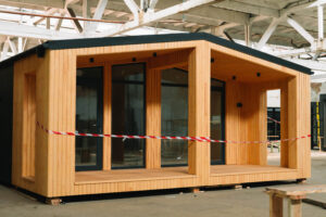 Modern prefabricated modular home exterior in Australia — modular home cost