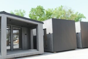 Modern detached two-bedroom granny flat / secondary dwelling in a backyard
