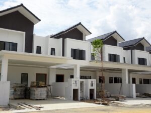 Two-storey attached duplex under construction — cost to build a duplex in Australia